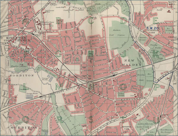 Map of New Malden, London