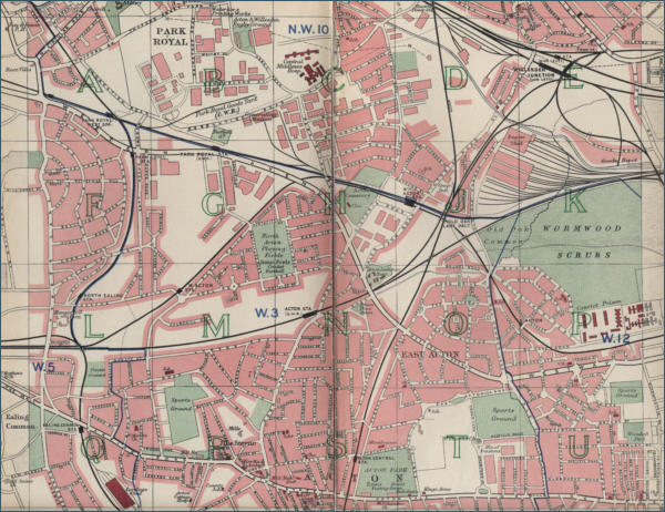 map of Acton, London