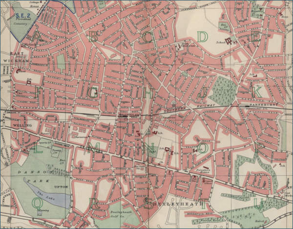 map of Bexleyheath, London