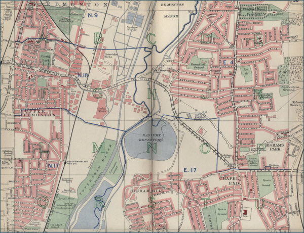 Map of Chapel End, London