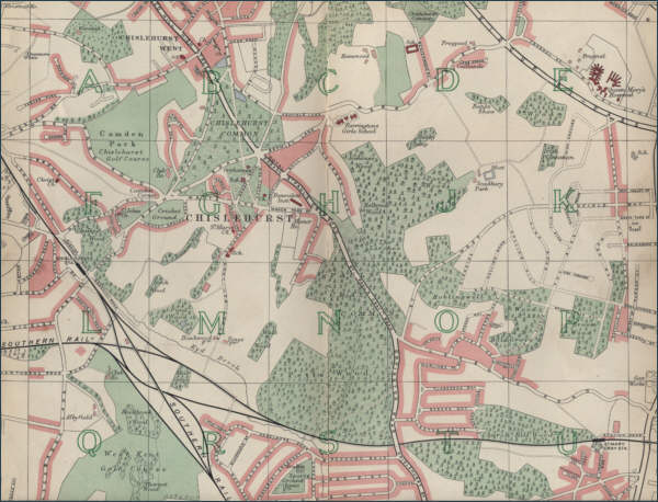 Map of Chiselhurst, London