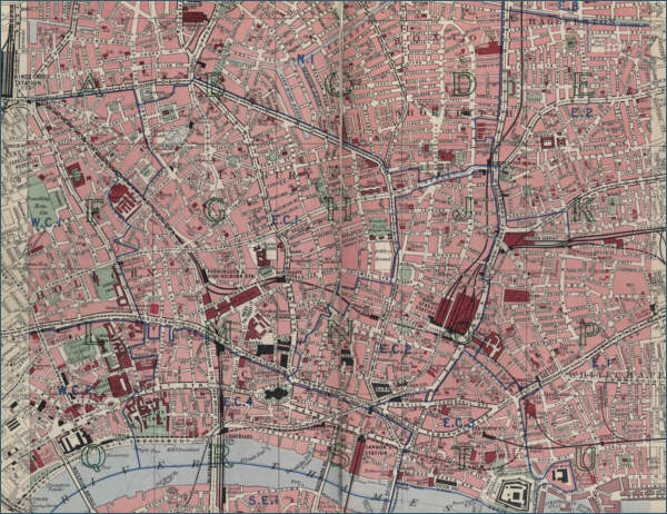 Map of Finsbury, London