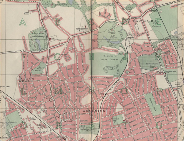 Map of Harrow Weald, London