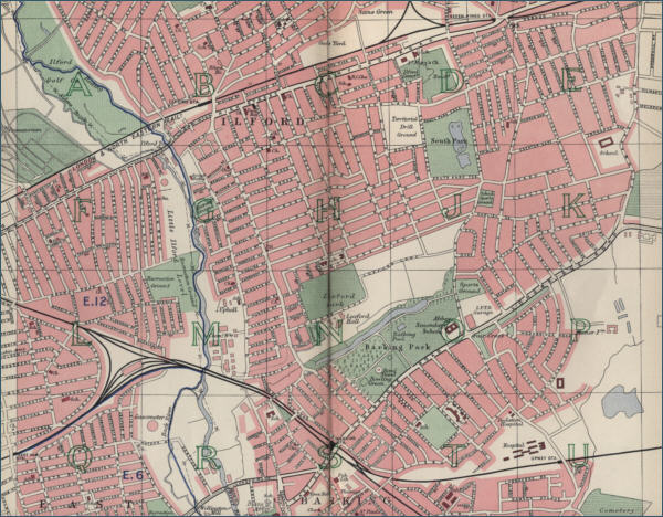 Map of Ilford, London