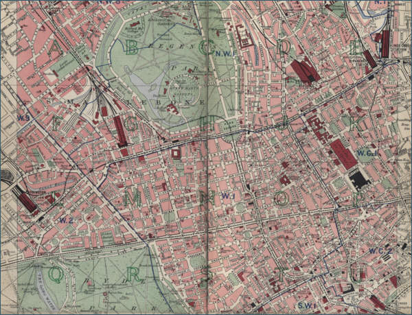 Map of Marylebone, London