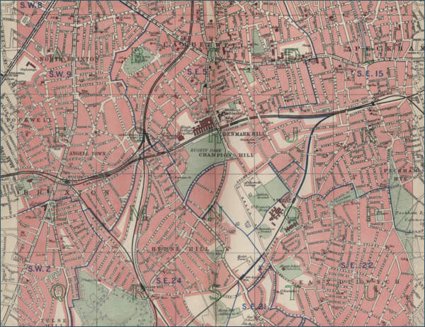 Map of Peckham, London
