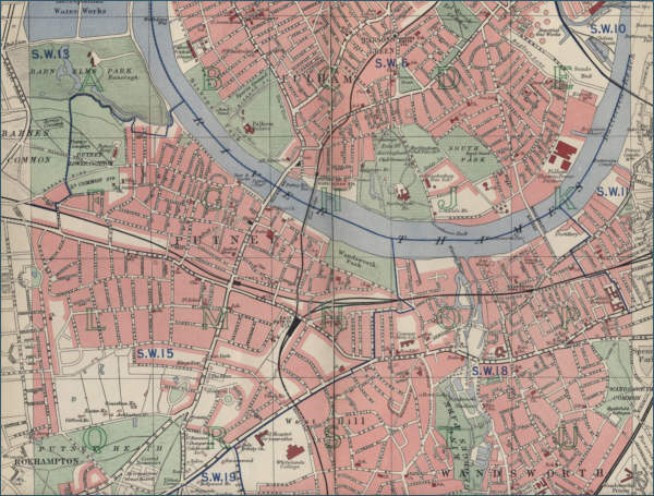 Map of Putney, London