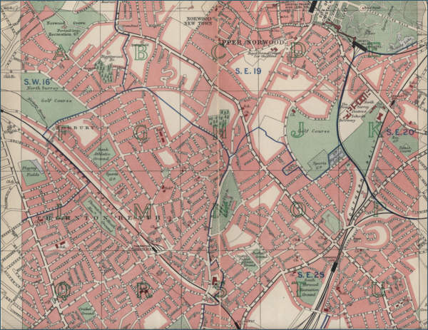 Map of Thornton Heath, London
