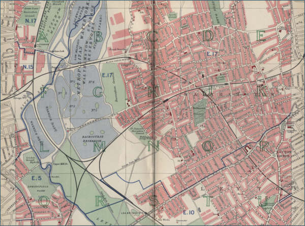 Map of Walthamstow, London